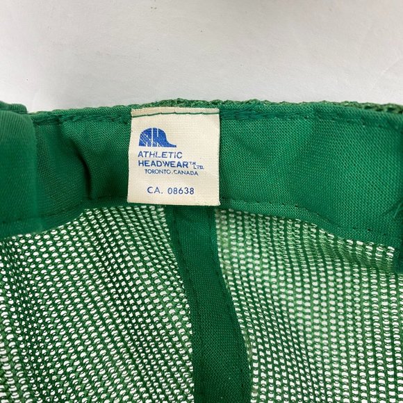 Vintage Carlsberg Beer Patch Snapback Hat Trucker Cap Mens Green Mesh - Picture 14 of 14